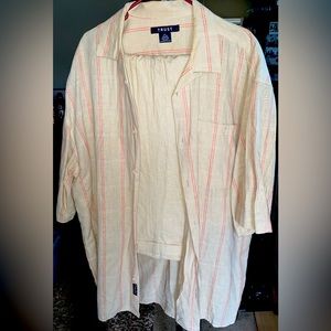 TRUST 2PC Men’s Casual Outfit, XXL, Tan color